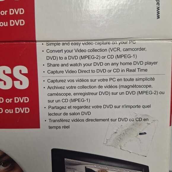 ADS Tech DVD Xpress VHS Video Home Movie Conversion USB Camcorder Memory Keeper - Picture 10 of 14